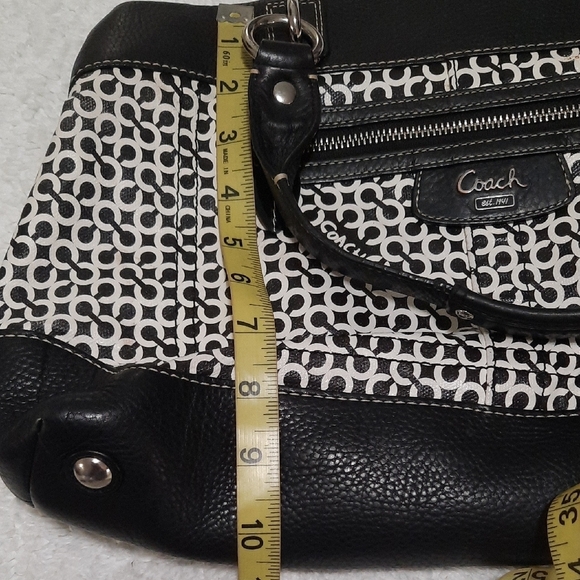 Coach Monochrome Patterned Shoulder Bag - Picture 11 of 11